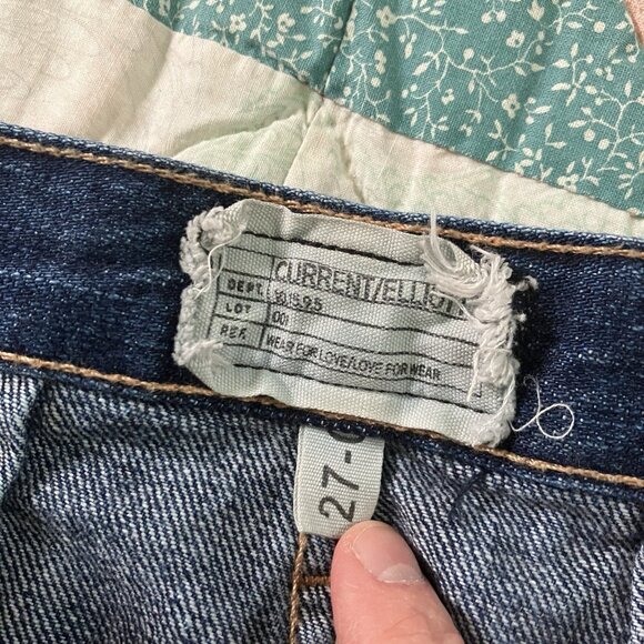 Current Elliott Short Sally Skirt Womens 27 Blue Button Front Jean Denim Skirt - Picture 4 of 9